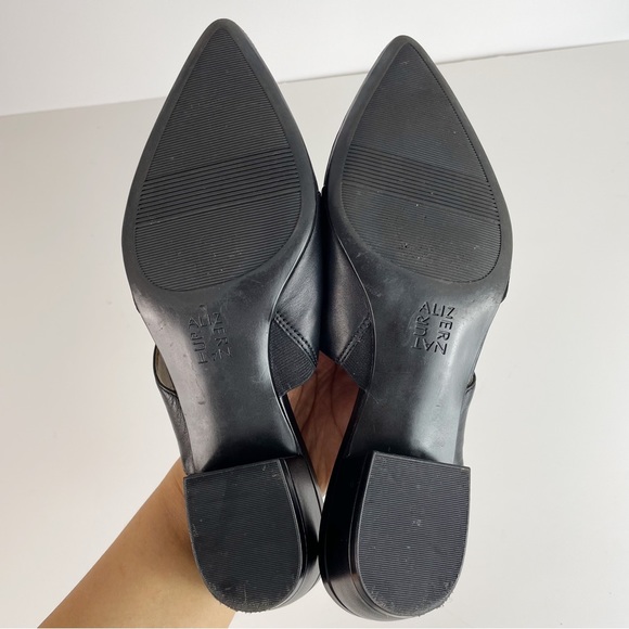 Black Suede Leather Pointed Toe Slip On Mules - Naturalizer - Picture 9 of 9